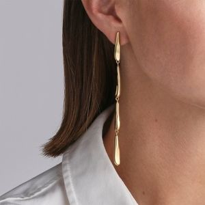Jenny Bird Linear Lassa Rain Drop Earrings NEW